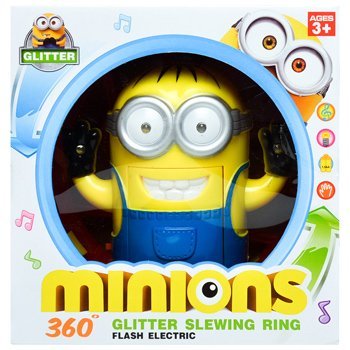 Вращающаяся игрушка 360 Glitter Slewing Ring со звуковыми эффектами Minion оптом