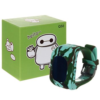 Детские GPS часы Smart Baby Watch Q50 камуфляжные оптом