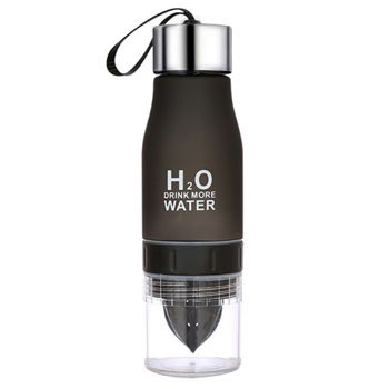 Спортивная бутылка H2O Drink more water с соковыжималкой оптом